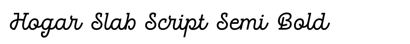 Hogar Slab Script Semi Bold image